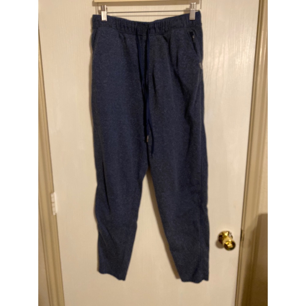 Eddie Bauer Lounge Mens Blue Heathered Jogger Sweatpants Size M Drawstring 0507